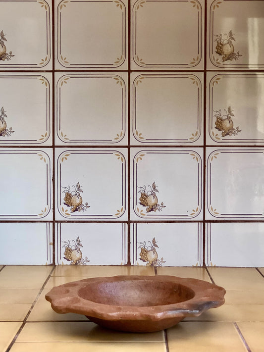 ASSIETTE CREUSE EN ARGILE