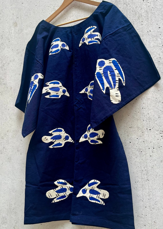 SARAH ROBE STYLE BOUBOU EN COTON