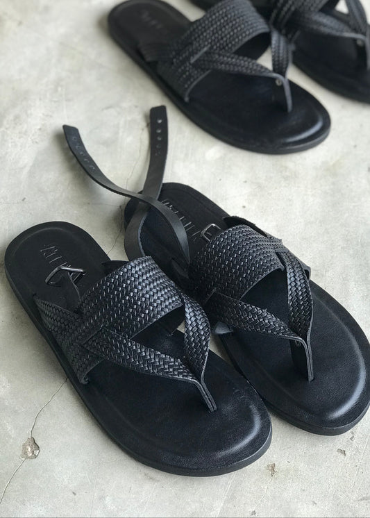 ALEX , Sandales spartiate en cuir