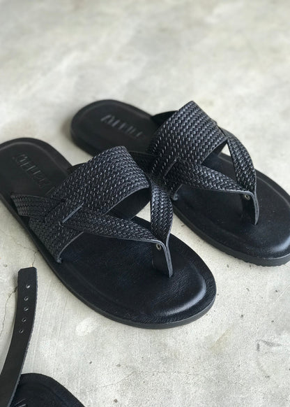 ISSILO , Sandales spartiate en cuir