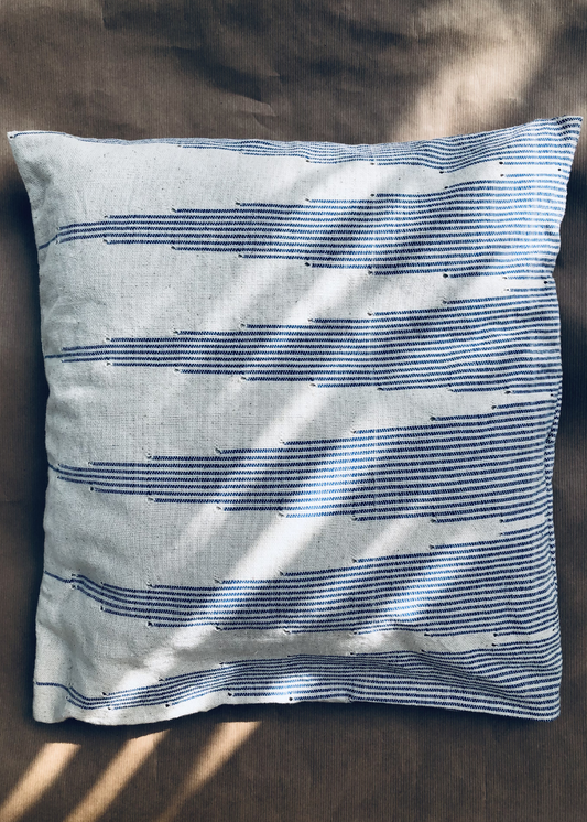 Housse de coussin coton tissé