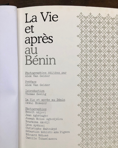 LIVRE LE BENIN ET APRES * exclusivité web