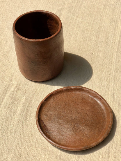 SET MUG + SOUS MUG EN ARGILE